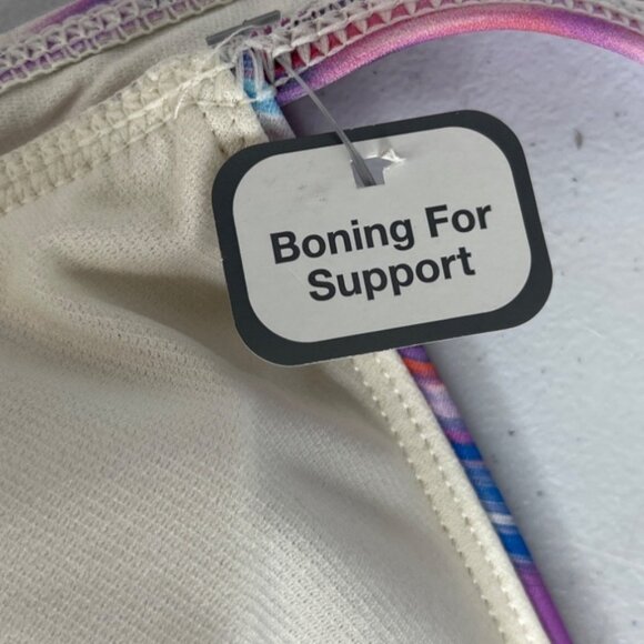 Time And Tru Swim Suit Top Halter Womens 3X Purple New - Picture 10 of 13